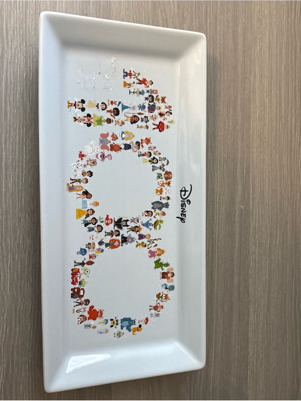 Disney 100 Years Celebration Characters Ceramic Serving Platter Tray Plate